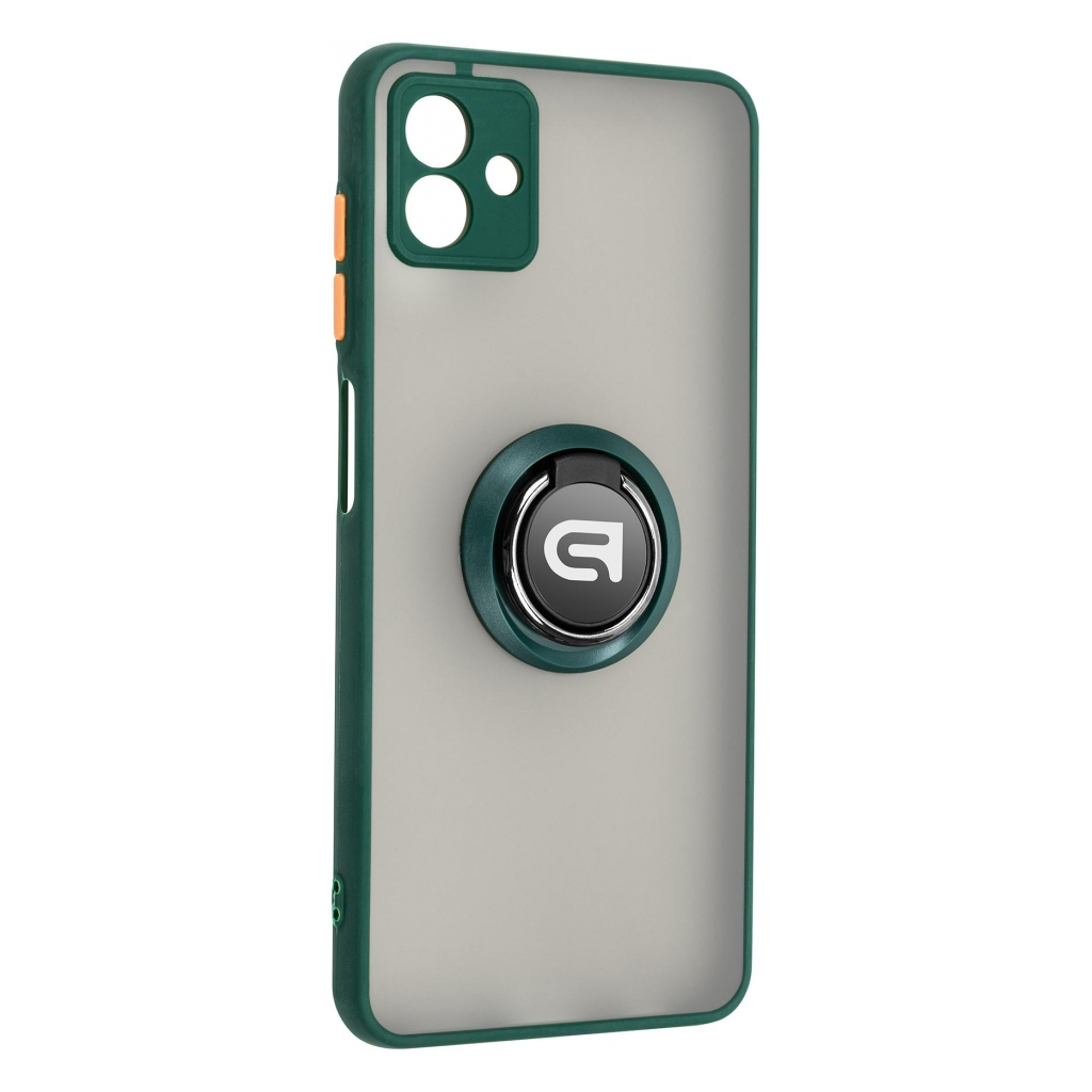 Чохол до мобільного телефона Armorstandart Frosted Matte Ring Samsung A04 (A045) Dark Green (ARM68343) Чохол до мобільного телефона Armorstandart Frosted Matte Ring Samsung A04 (A045) Dark Green (ARM68343)