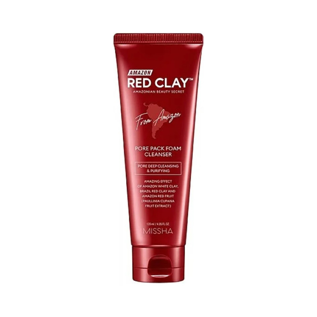 Пінка для вмивання Missha Amazon Red Clay Pore Pack Foam Cleanser 120 мл (8809643532433)