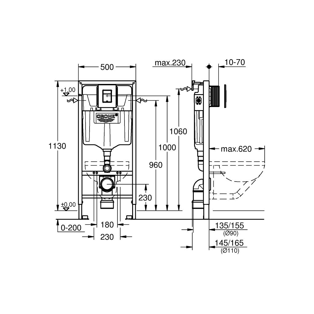 Інсталяція Grohe QuickFix 39930000 (CV030563)