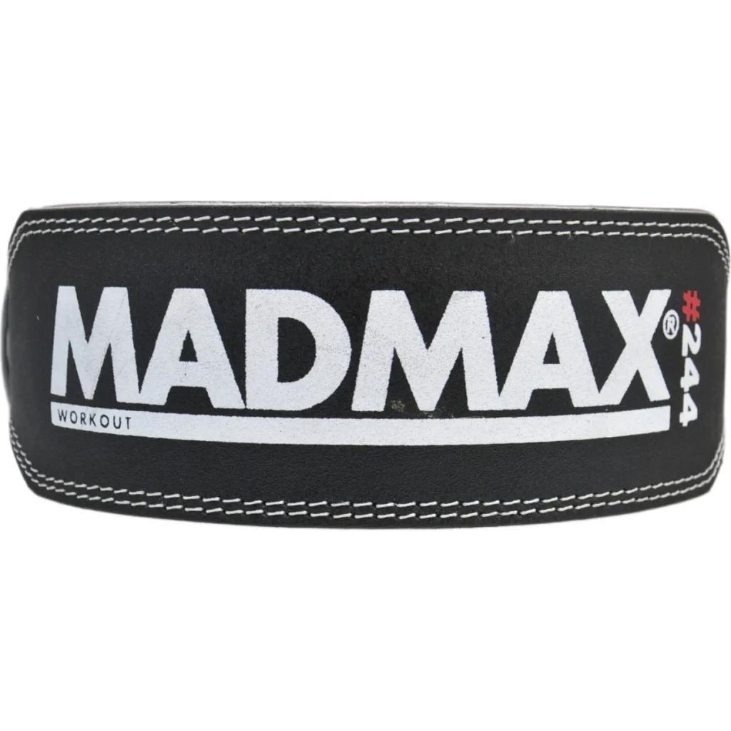 Атлетичний пояс MadMax MFB-244 Sandwich шкіряний Black L (MFB-244_L)