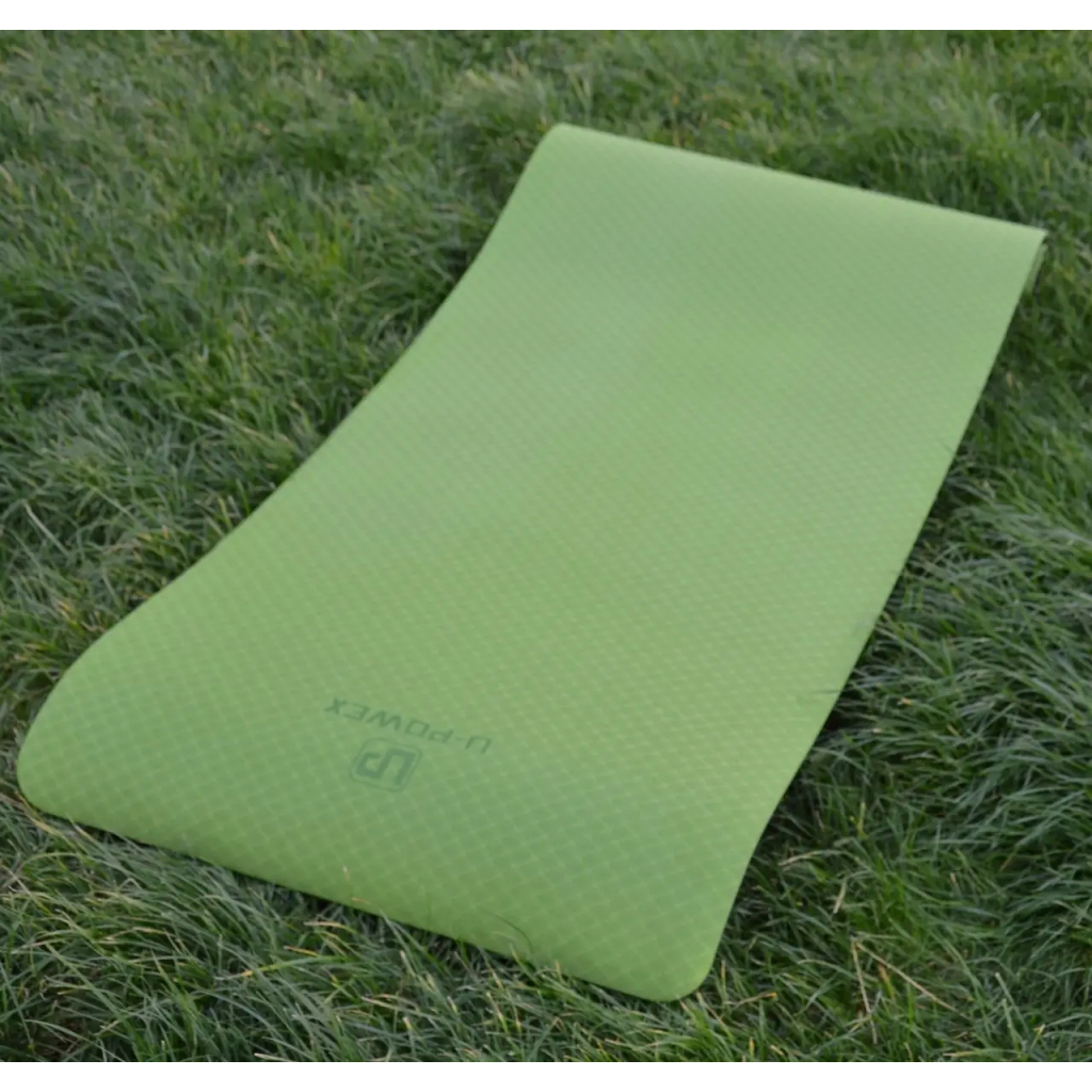 Килимок для йоги U-Powex Yoga mat Green/Black 183х61х0.6 (UP_1000_TPE_Gr/Black)