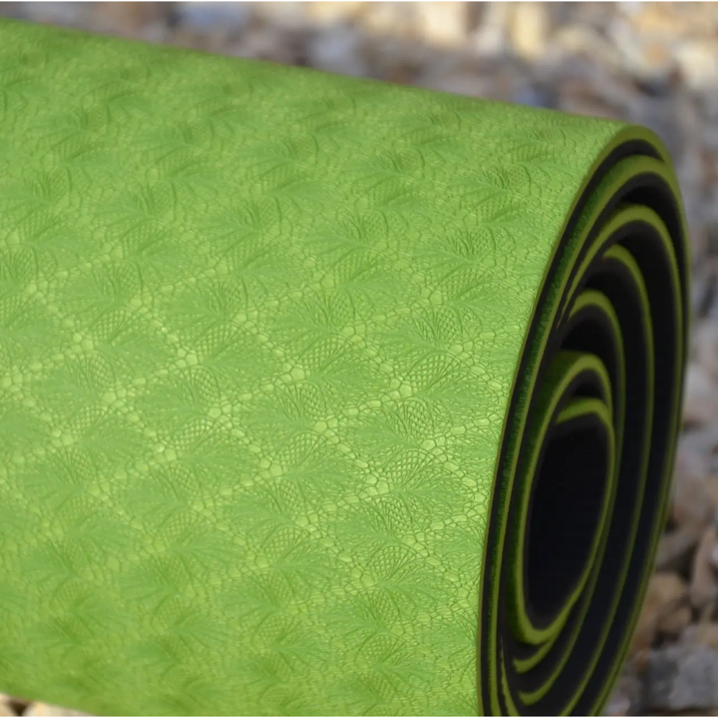 Килимок для йоги U-Powex Yoga mat Green/Black 183х61х0.6 (UP_1000_TPE_Gr/Black)