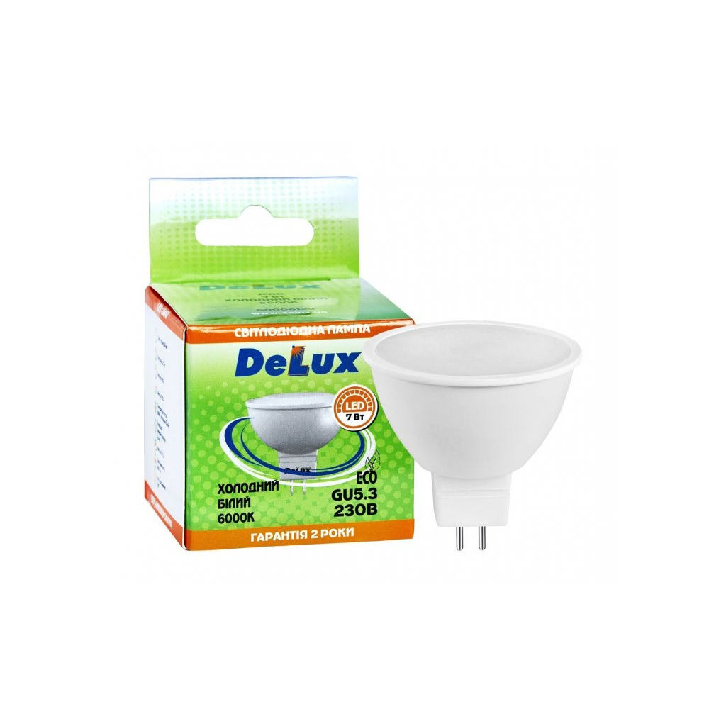 Лампочка Delux JCDR 7Вт 6000K 220В GU5.3 (90006129)