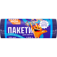 Пакети для сміття Пакет Мон Смугасті 120 л 10 шт. (4823071661293)