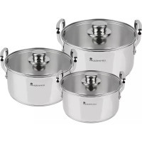 MasterPro Smart cookware set 3.14/6.5/11.6 l 6 items (BGMP-2145)