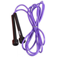 Скакалка LiveUp PVC Jump Rope LS3115-p в тубусі чорний/фіолетовий 275x0.5см (6951376100648)
