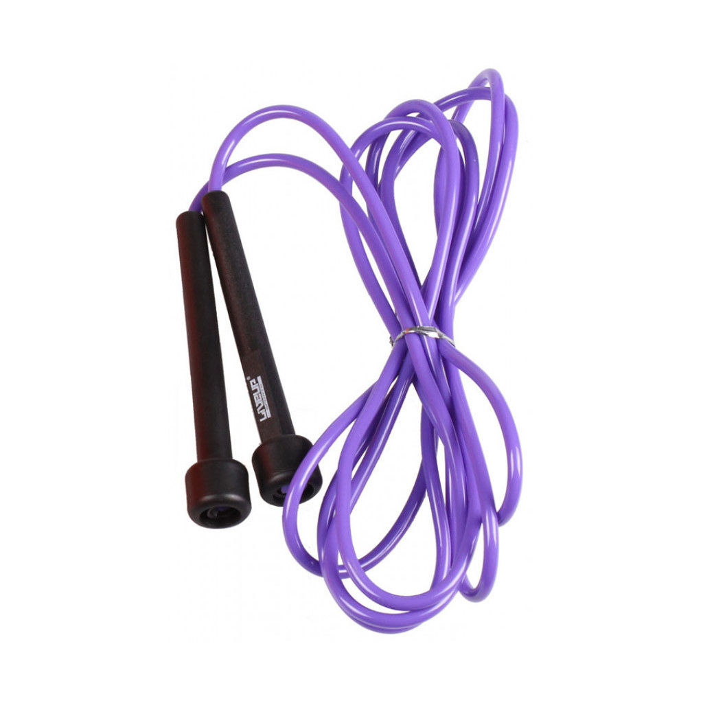 Скакалка LiveUp PVC Jump Rope LS3115-p в тубусі чорний/фіолетовий 275x0.5см (6951376100648) Скакалка LiveUp PVC Jump Rope LS3115-p в тубусі чорний/фіолетовий 275x0.5см (6951376100648)