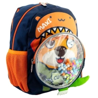 Рюкзак дитячий Maxi 12" Синій з помаранчевим (MX86169)