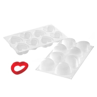 Baking mold Silikomart Amorini 63x65 mm h 39 mm + cutter (Amorini/C)