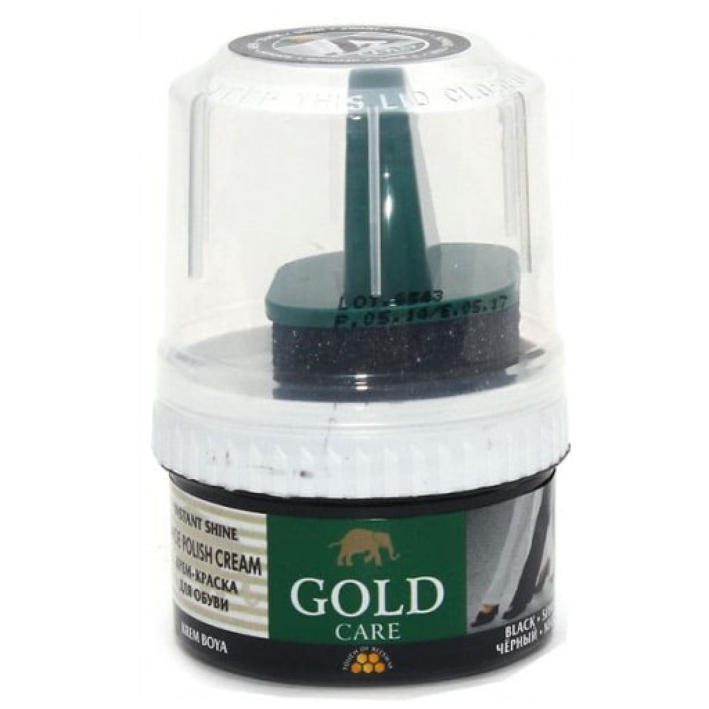Крем для взуття GoldCare Блиск Чорний 50 мл (8697704018909)