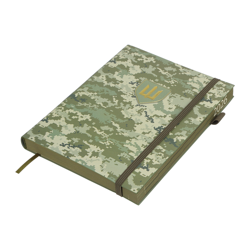 Тижневик Buromax датований 2026 MILITARY, А5 світло-зелений (BM.21134-15)