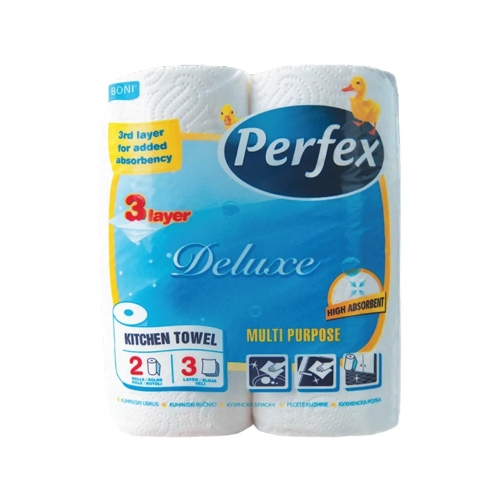 Паперові рушники Perfex Deluxe 3 шари 2 рулони (8606102287381)