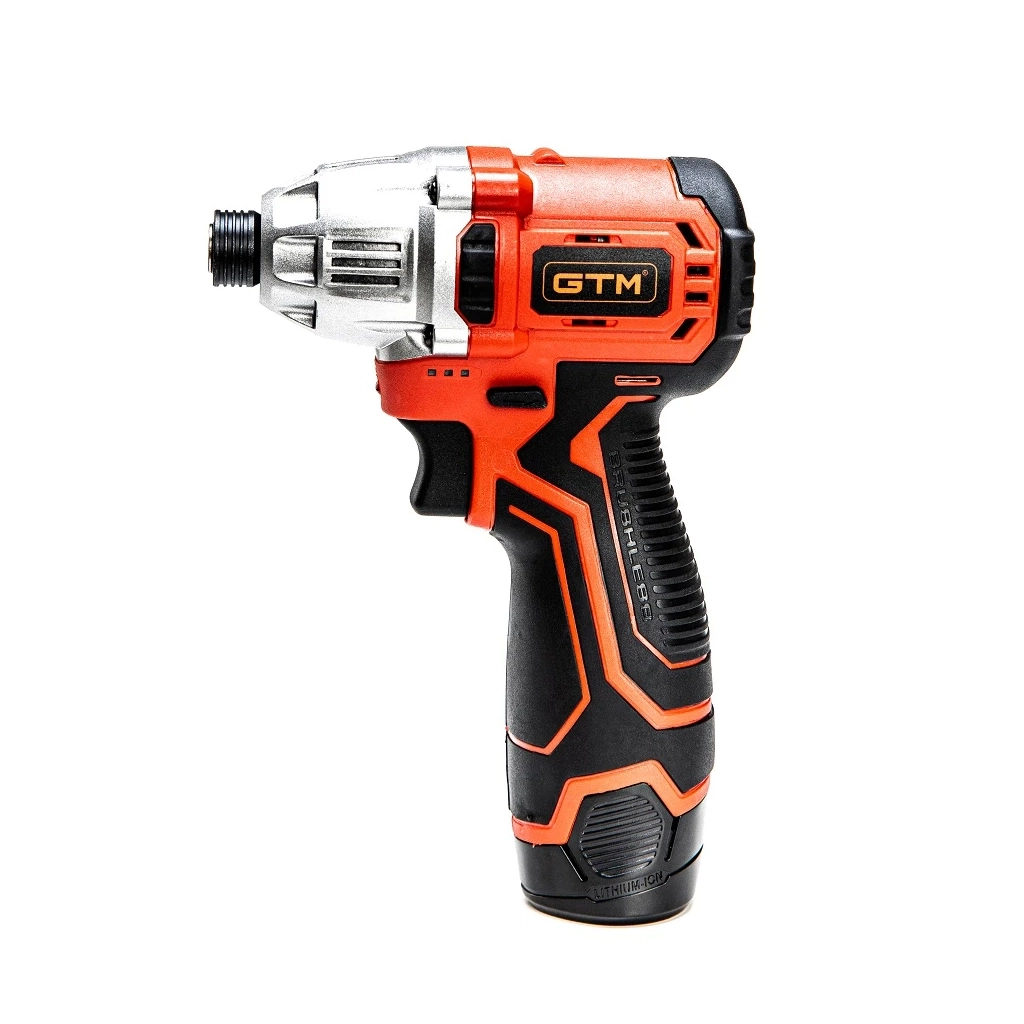 Шуруповерт GTM ударний IS12/120BL, 12В, 120Нм, 0-3000 об/хв, 2x2Ah (IS12/120BL)