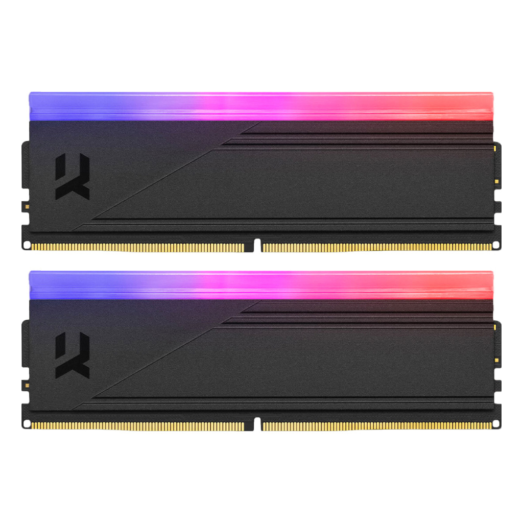 Модуль пам'яті для комп'ютера DDR5 64GB (2x32GB) 6000 MHz IRDM RGB Black Goodram (IRG-60D5L30/64GDC)