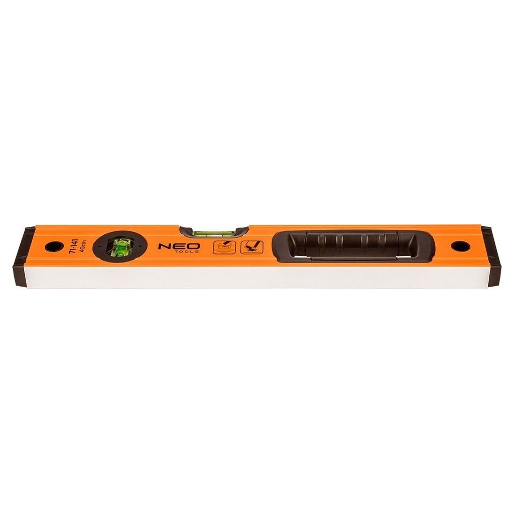 Рівень Neo Tools S 400 алюмінієвий, 40 см, 3 капсули, 1 отвір для рук (71-141)