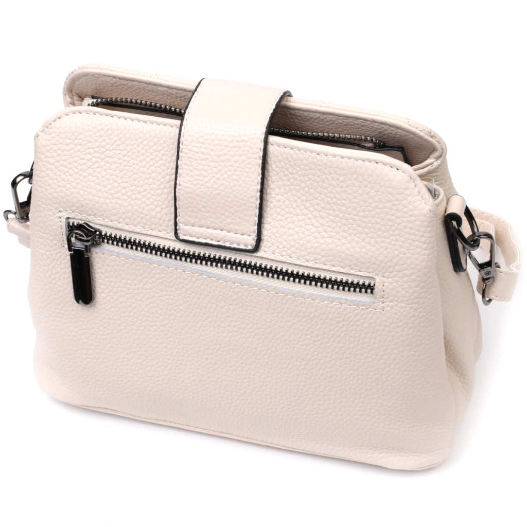 Сумка Vintage З натуральної шкіри Біла (22414)