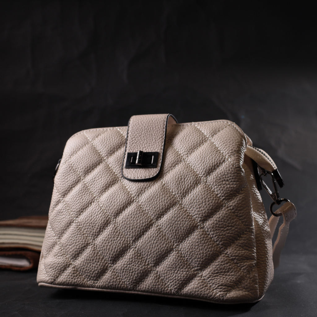 Сумка Vintage З натуральної шкіри Біла (22414)