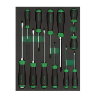 A set of Toptul screwdrivers in a box of 12 pcs. (GVB1202)
