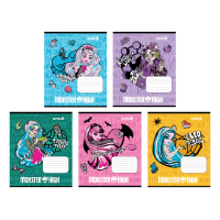 Kite Monster High notebook, 12 sheets, grid (MH25-232)