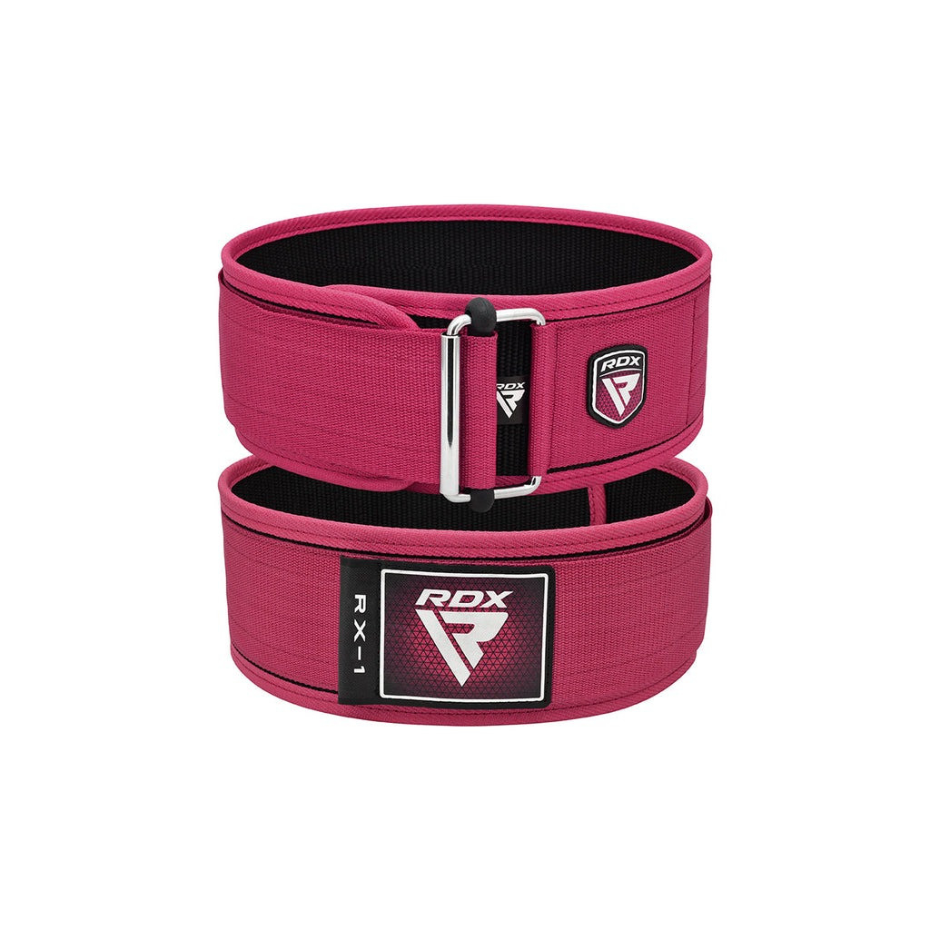 Атлетичний пояс RDX RX1 Weight Lifting Belt Pink XS (WBS-RX1P-XS)