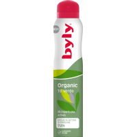 Antiperspirant Byly Organic Te Verde Spray with mint and green tea Protection 72 hours for all skin types 200 ml (8411104004528)