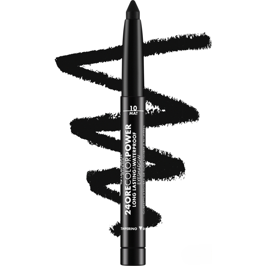 Тіні для повік Deborah 24ore Color Power 10 - Mat Black (8009518023633)