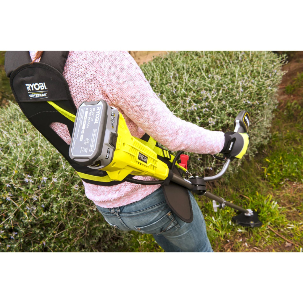 Тример садовий Ryobi ONE+ OBC1820B 18V, 20см, ніж/ліска 30см, ергоремені Vertebrae 4.7кг (без АКБ та ЗП) (5133002619) Тример садовий Ryobi ONE+ OBC1820B 18V, 20см, ніж/ліска 30см, ергоремені Vertebrae 4.7кг (без АКБ та ЗП) (5133002619)