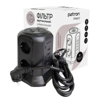 Мережевий фільтр живлення Patron SP-1663-USBTW (EXT-PN-SP-1663-USBTW)