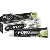 Toothpaste Puro by Forhans Black4White Whitening 75 ml (8002185071808)