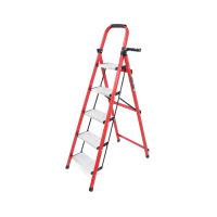 Voltronic ladder 105 cm, up to 150 kg, 5 steps with rubber mats, aluminum alloy (YT43356)