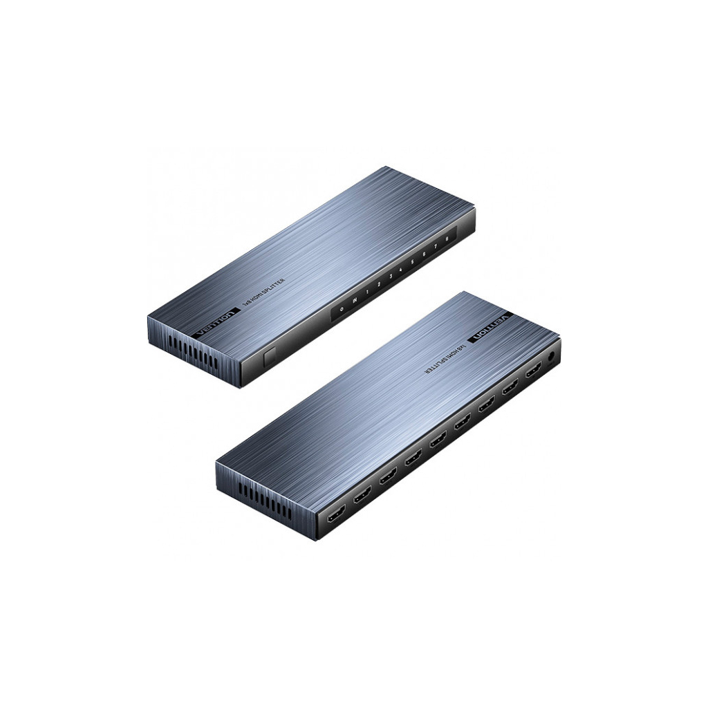 Спліттер Vention HDMI 1.4 UHD 4K 30Hz 3D, HDCP 1x8 ports (AKQB0-EU)