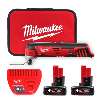Реноватор Milwaukee C12 MT-402B Li-Ion, 2x4Ah, сумка (4933441705)