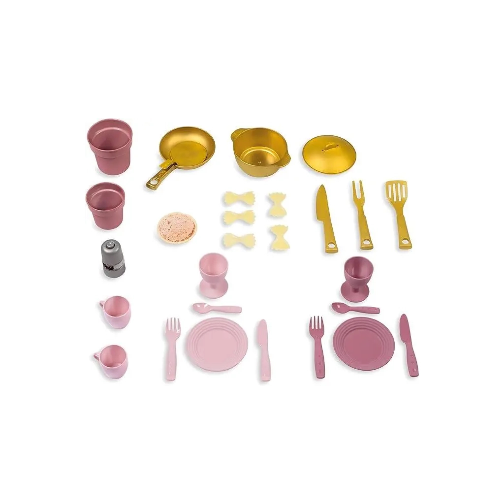 Ігровий набір Smoby Інтерактивна кухня Лофт з аксесуарами та звуковим ефектом, рожева (7600312602)