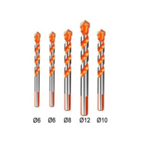 YOSO drill set 4 pcs., for concrete, brick, wood, ceramic tile, metal (H6x8x10x12)