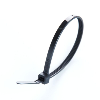 Screed 200 mm/3.0 mm, black, UV-resistant, 100 pcs. APRO (CT-B3200 / 46763)