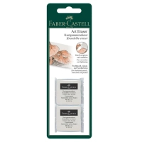 Faber-Castell eraser "Klyachka", white, 2 pcs in a blister (31706)