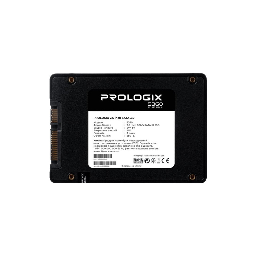 Накопичувач SSD 2.5" 256GB S360 Prologix (PRO256GS360)