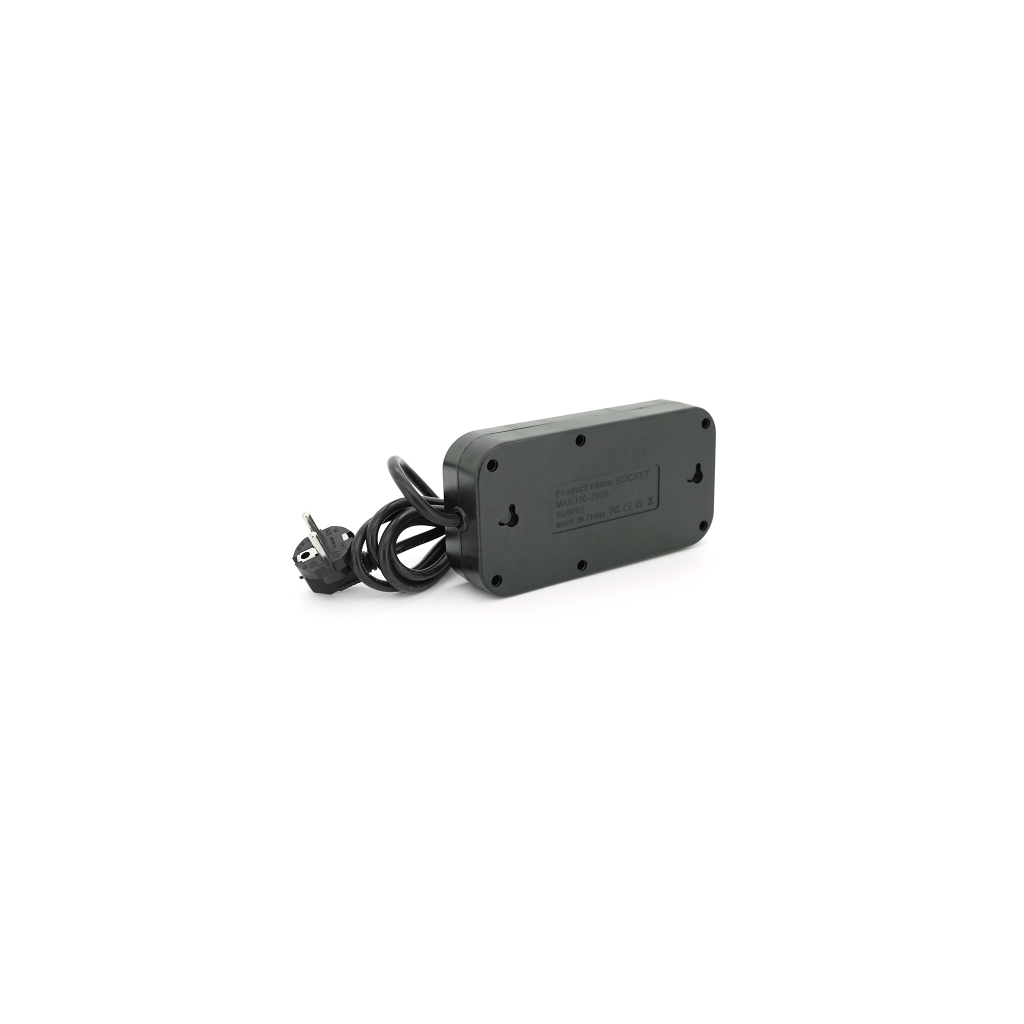Мережевий фільтр живлення Voltronic F09U, 3 роз EU, 4USB Black (F09U-Black) Мережевий фільтр живлення Voltronic F09U, 3 роз EU, 4USB Black (F09U-Black)
