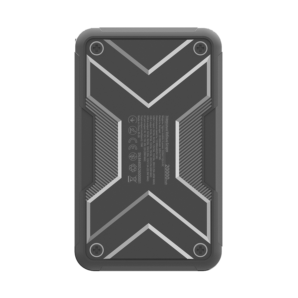 Повербанк Sigma X-power SI20A11QLX-DC 20000mAh, 65W, DC-output 9-22V, outdoor style (4827798844014)