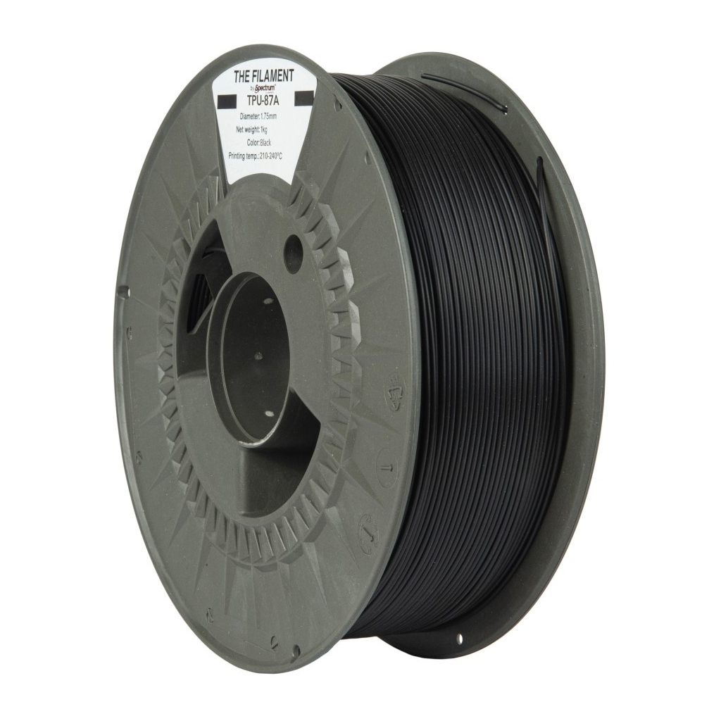 Пластик для 3D-принтера The Filament TPU-87A 1.75mm BLACK 1kg (TF-24131)