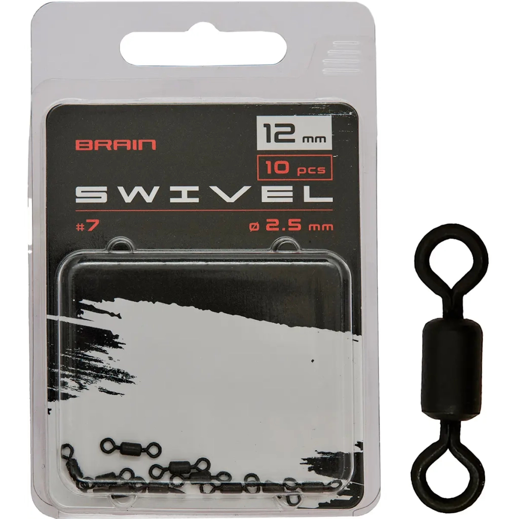 Вертлюг Brain Swivel No.7 12mm diam 2.5mm (10 шт/уп) SGCA-8008-7 (1858.24.70)