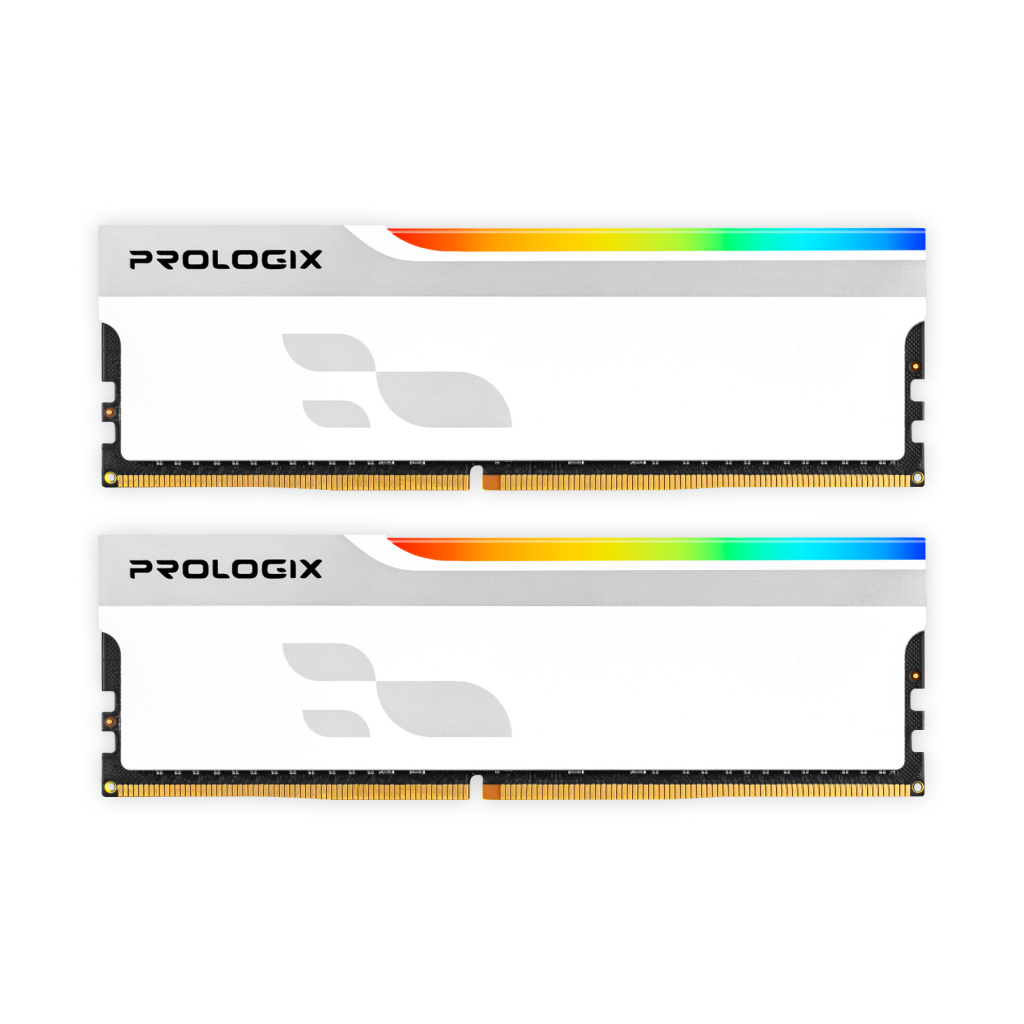 Модуль пам'яті для комп'ютера DDR4 32GB (2x16GB) 3200 MHz Onyx White RGB Prologix (PRO32GB3200YWR4K)