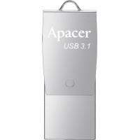 USB флеш накопичувач Apacer 8GB AH750 Silver USB 3.1 OTG (AP8GAH750S-1)