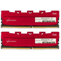 Модуль пам'яті для комп'ютера DDR4 16GB (2x8GB) 3200 MHz Kudos Red eXceleram (EKRED4163216AD)