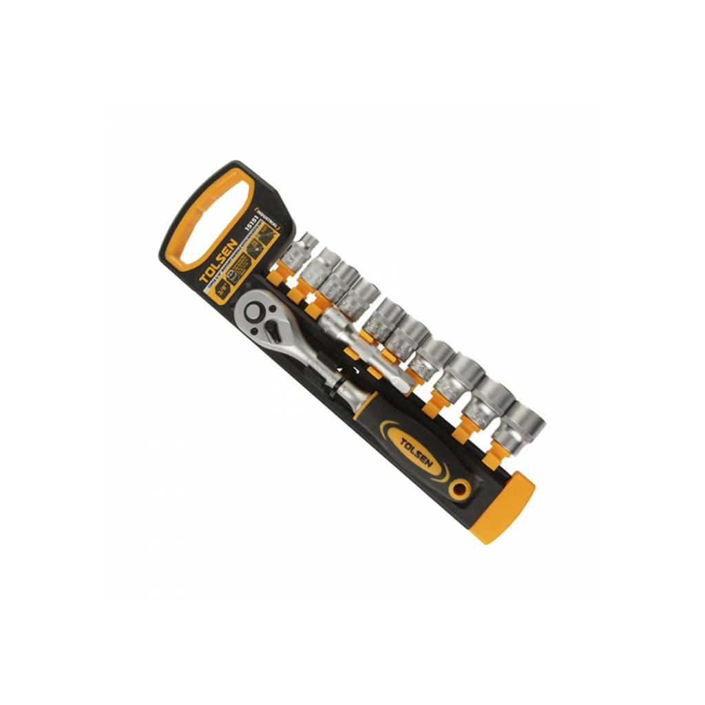 Набір торцевих головок торцевих 3/8" 12 шт "ПРОФІ" Tolsen (15151)