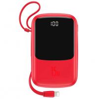 Батарея універсальна Baseus Q pow Digital Display 3A 10000mAh Red (PPQD-A09 / 676821)