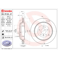 Гальмівний диск Brembo 09.R124.21