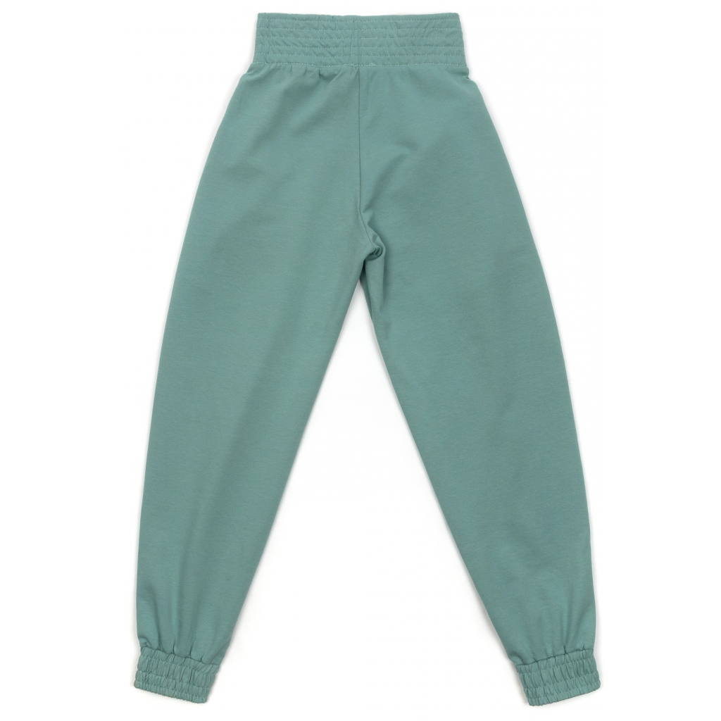 Штани дитячі A-Yugi на манжетах (7047-146G-green)