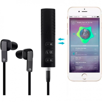 Bluetooth adapter Dynamode Bluetooth 4.1 audio AUX 3.5 mm jack (BT-AUX) (BT-AUX)