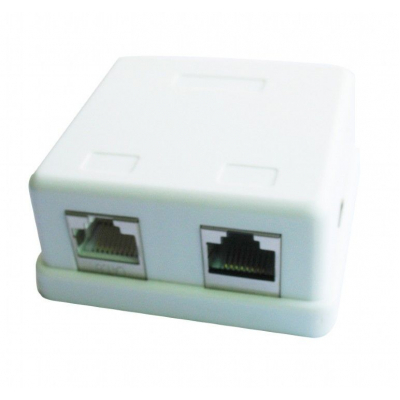 Network socket Cablexpert RJ45x2 FTP, cat.5e (NCAC-HS-SMB2)
